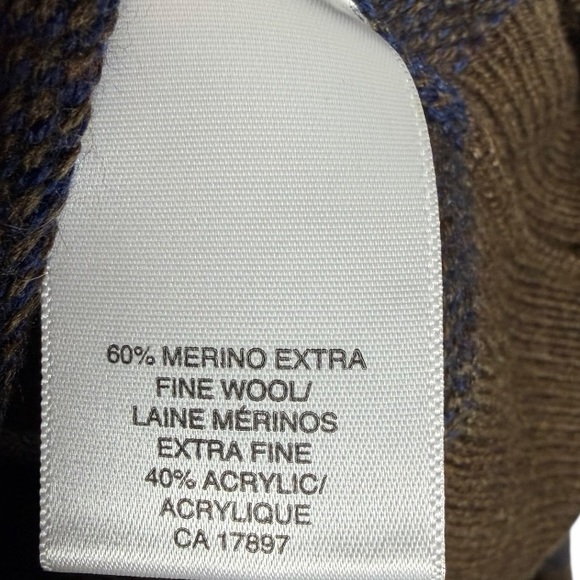 Banana Republic Men's Multicolor Zip-Up Sweater - Medium - Picture 7 of 7